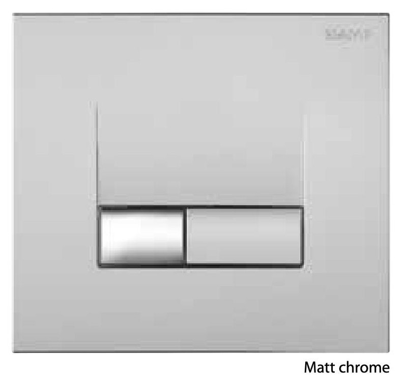 Siamp Flush Plate Smarty Flush Plate Matt Chrome 31191110 FTB13377 324723 0020881