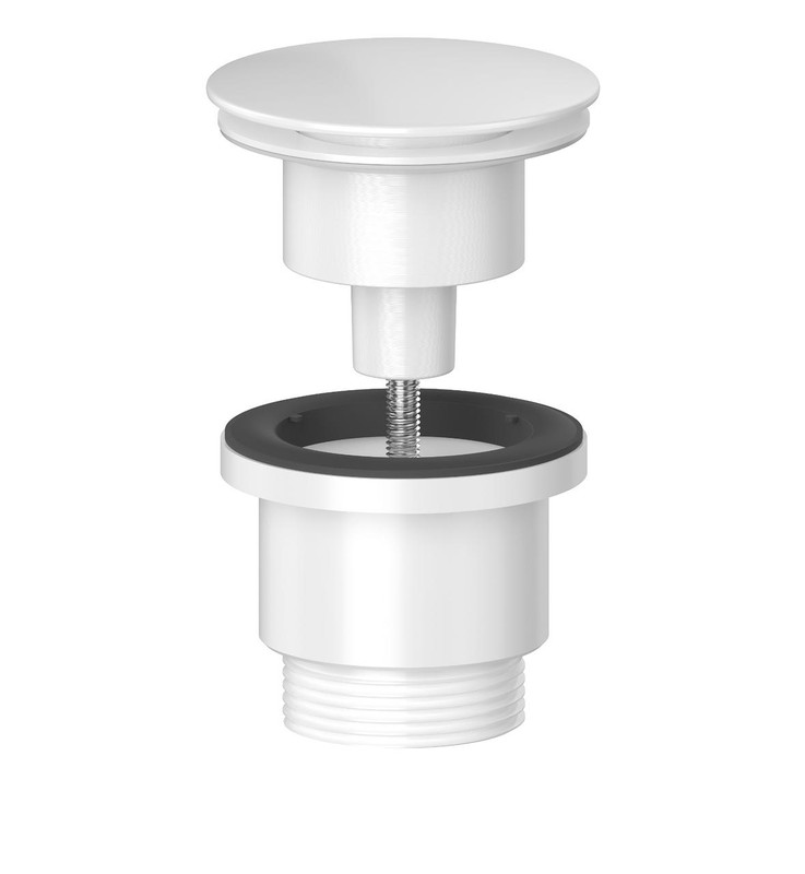 Viva Matt White Universal Clicker Basin Waste BWUNI/MW FTB13156 5060262731826