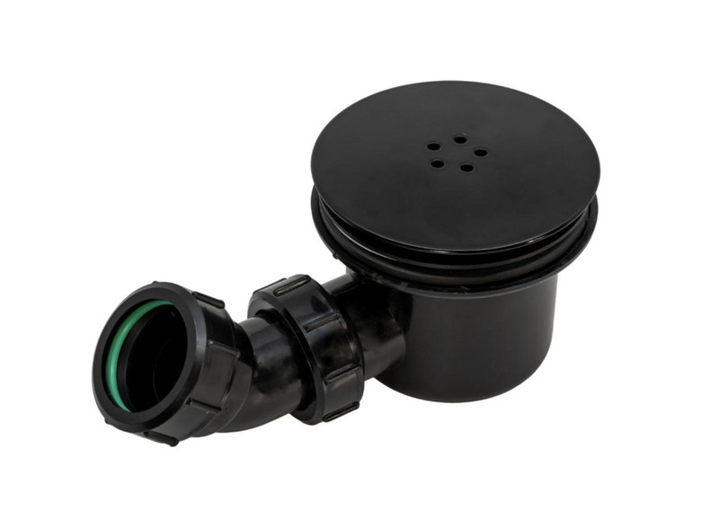 SWT006 Fluidmaster Dome 90mm Hi-Flow Shower Trap Black FTB13510 5011629030724