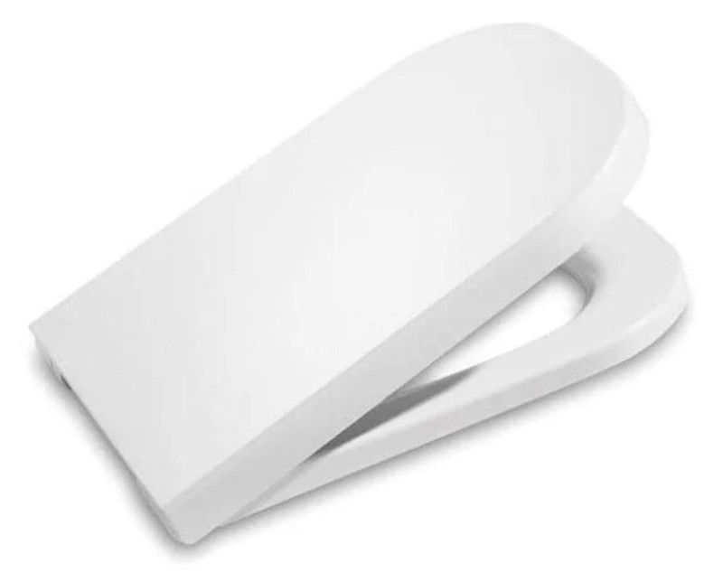 Roca The Gap Compact Seat "Clean Rim" Soft Close Seat (A801732002) – Modern Square Design, 225mm Hinge Space FTB13552 8433290167696