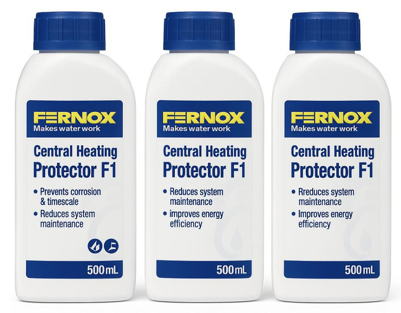 FixTheBog Trade Pack 3 Fernox F1 Protector 56599 500ml Central Heating Inhibitor Multipack FTB13750 5061102060359