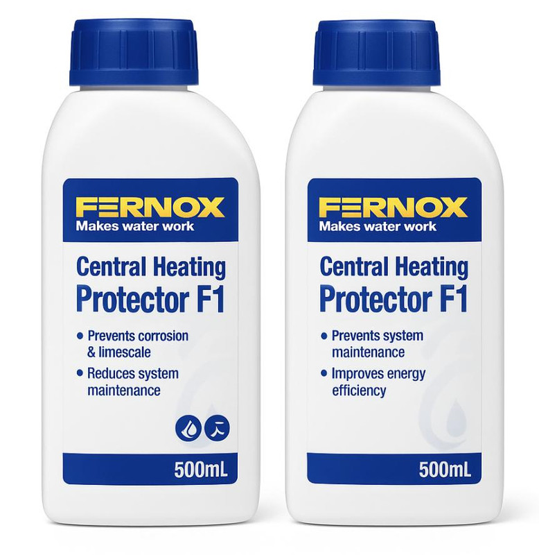 FixTheBog Trade Pack 2 Fernox F1 Protector 56599 500ml Central Heating Inhibitor Multipack FTB13749 5061102060342