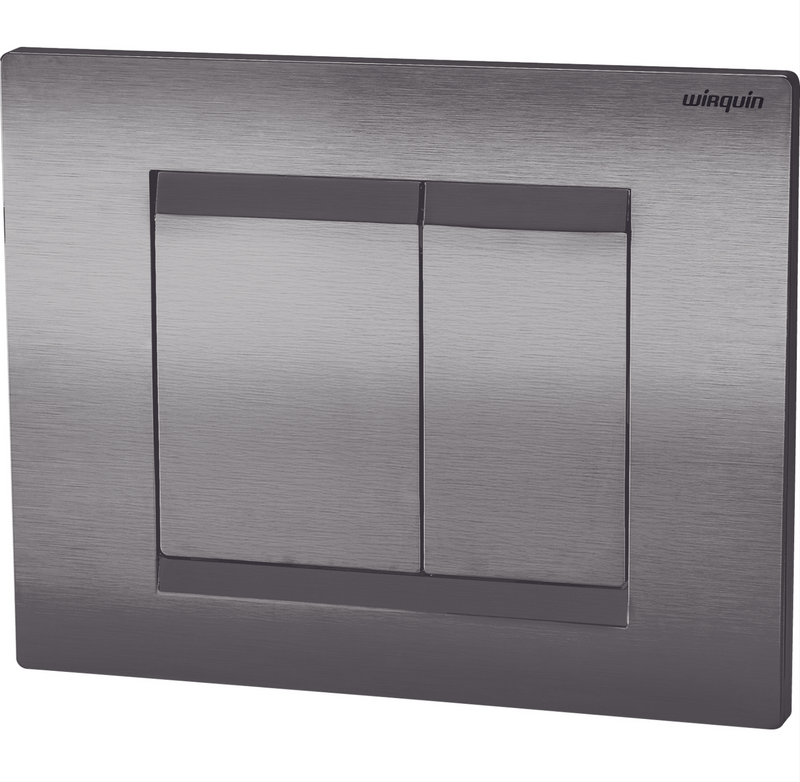 Wirquin ESSENTIAL Dual Flush Plate – Gunmetal (50120763) Wirquin ESSENTIAL Dual Flush Plate – Gunmetal (50120763)