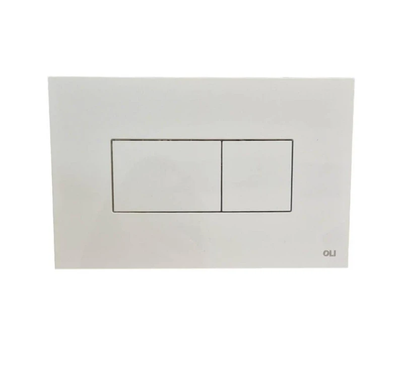 Oli Karisma White Pneumatic Dual Flush Plate 641001 FTB13899 5604005560580