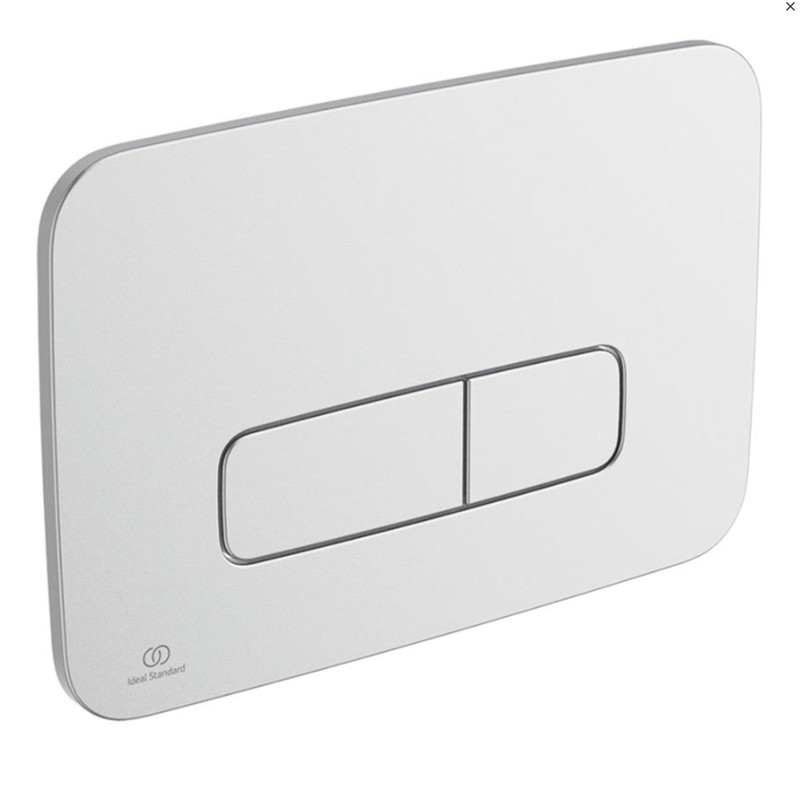 Ideal Standard Oleas P3 Matt Chrome Pneumatic Dual Flush Plate R0124JG FTB14209 3391500580442