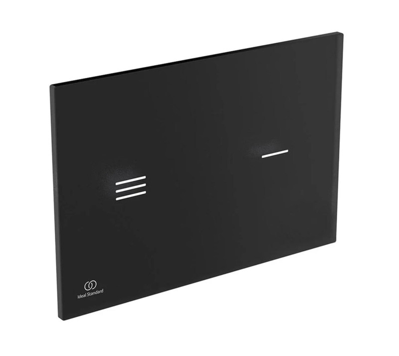 Ideal Standard Symfo NT1 Black Touchless Glass Dual Flushplate R0129RX FTB14211 3391500580534