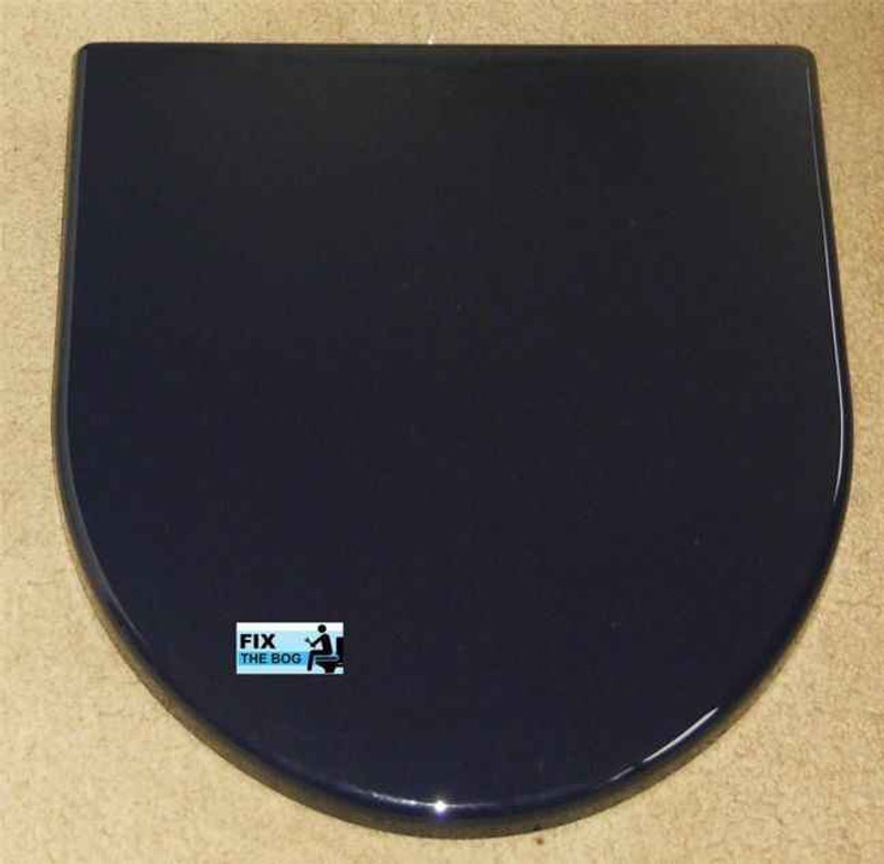 Ideal Standard Penthouse Blue Brasilia Toilet Seat And Cover With Chrome Hinges FTB2139 5055639140677