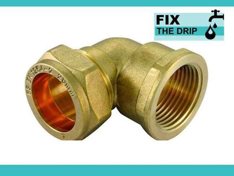 Ftd Brass Compression 22Mm X 1 Bspt Female Elbow Brass C X Fi FTB1633 5055639139930
