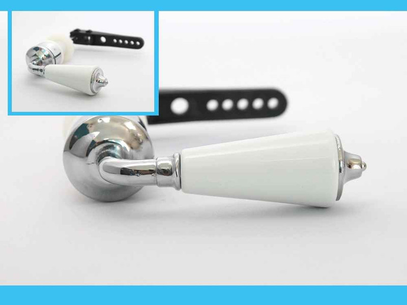 Cistern Lever Toilet Wc Rope Handle Chrome Plated Metal Ceramic FTB1822 5055639139022 Cistern Lever Toilet Wc Rope Handle Chrome Plated Metal Ceramic FTB1822 5055639139022