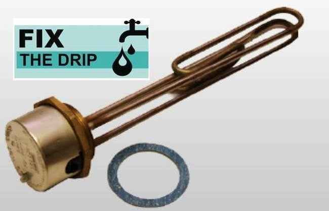 Hard Water Double 14 Immersion Heater Incoloy 3Kw 2 1/4 Inch Economy 7 FTB1518 5055639128781