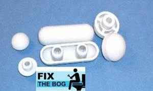 Ideal Standard Chloe Grey Seat And Cover Buffers Set Of 6 FTB1071 5055639125414