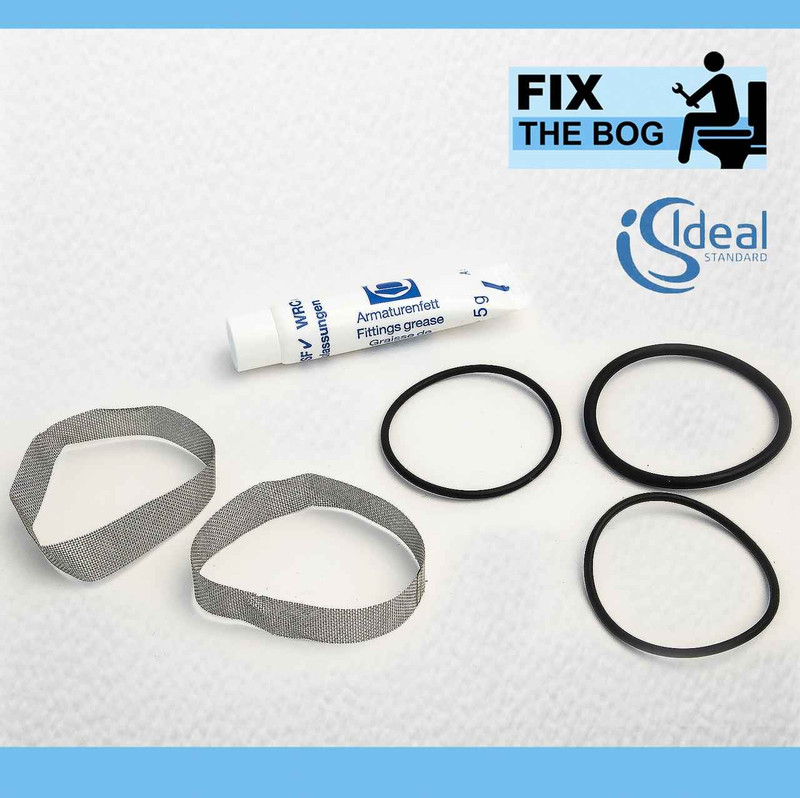 A961698Nu Ideal Standard Idealux Escutcheon O Ring X 2 Hot Cold Filter Set FTB995 5055639123281