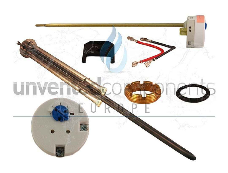 Megaflo 95606963 Upper Entry Immersion Heater Complete With Thermostat FTB851 5055639100022