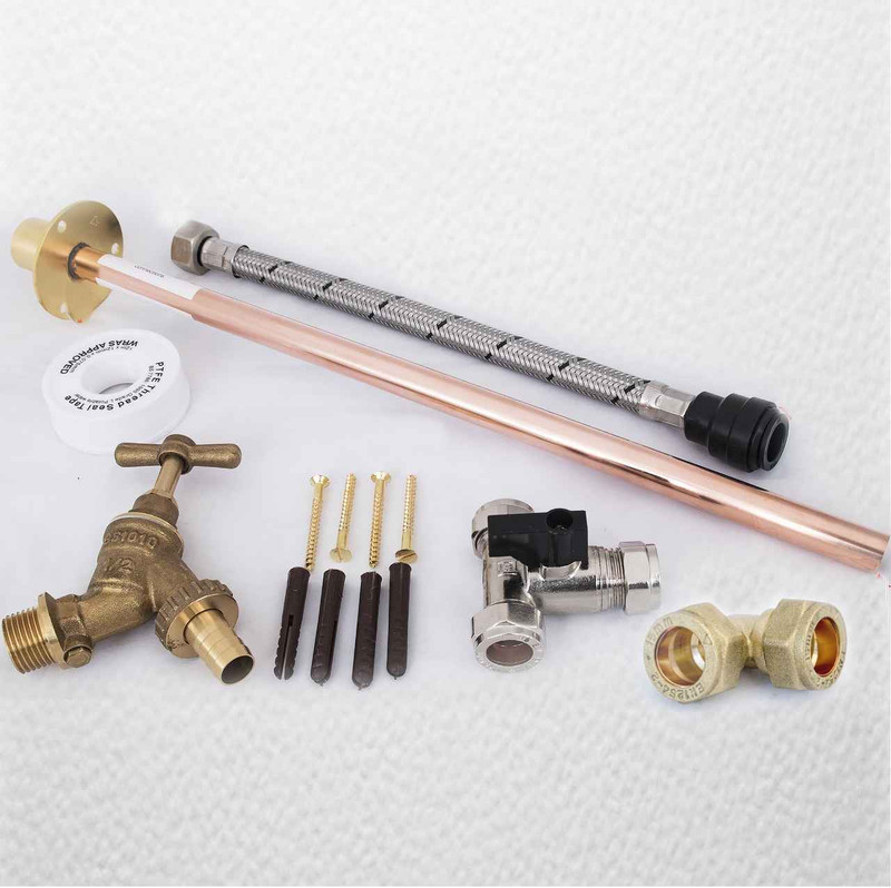 Professional Thru Wall Outside Garden Tap Kit Meets Water Regulations Gt3 Diy Ftb030 FTB030 5055639198913