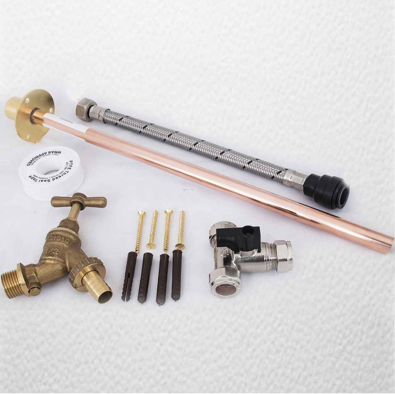 Garden Tap Kit Meets Water Regulations Gt1 350Mm Flange Professional Thru Wall Outside FTB294 5055639128378 Garden Tap Kit Meets Water Regulations Gt1 350Mm Flange Professional Thru Wall Outside FTB294 5055639128378
