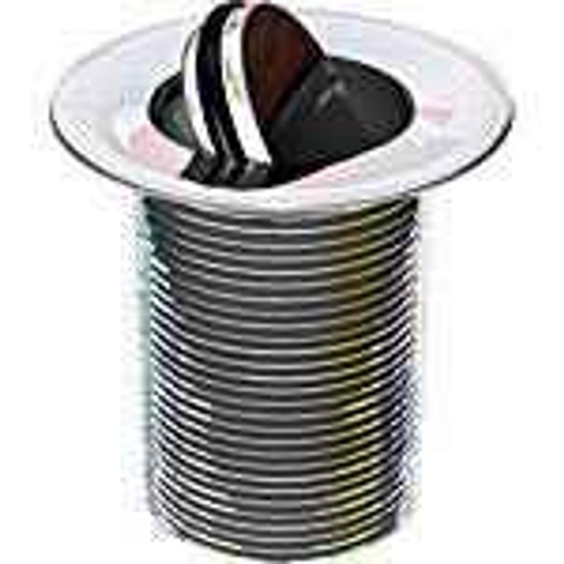 Flip Flop Basin Waste Chrome On Solid Brass Quality Slotted 1 1/4 Inch FTB642 5055639101876