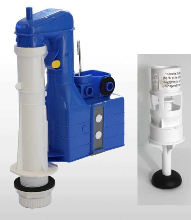 Dudley Turbo 88 9 Inch Siphon Duoflush 315293 Wras Approved With Syvac Aspirator FTB443 5055639101142