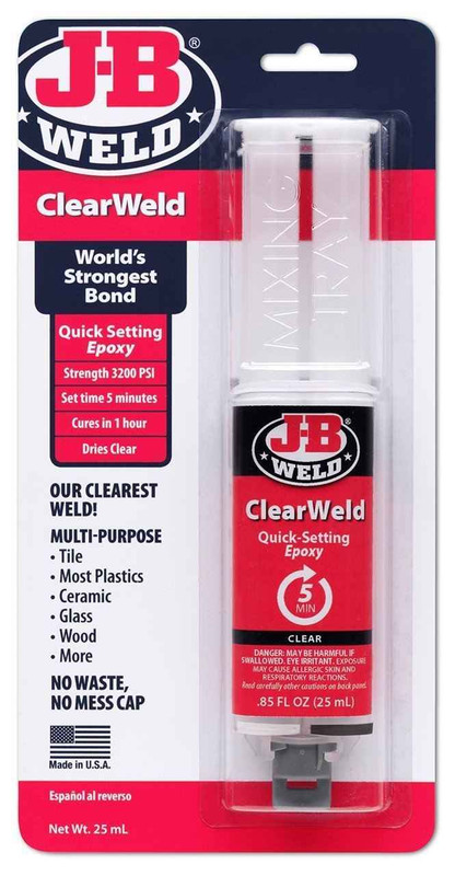 J-B Clear Weld Quick Setting Epoxy FTB2467 43425501127