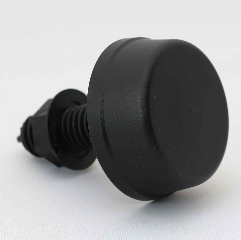 Herga Mushroom Air Button Complete 6433 Series Black 2 Inch FTB2572 5055639198111