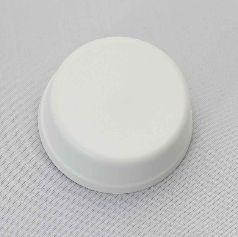 6439 Herga Mushroom Button, Flat Mount, White FTB2575 5055639198081