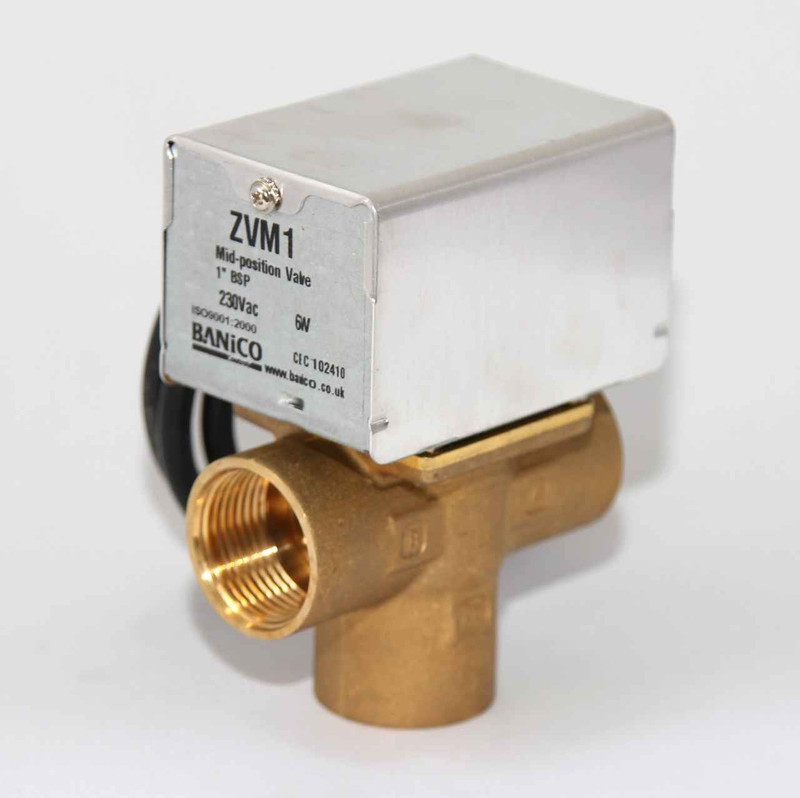 3 port MID POSITION VALVE 1 inch Compression fitting three port FTB2783 5055639196230