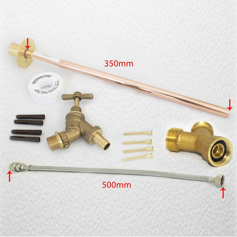 Easy Fit Outdoor GardenTap Kit Use Washing Machine Connection Brass Y piece included FTB2867 5055639196094 Easy Fit Outdoor GardenTap Kit Use Washing Machine Connection Brass Y piece included FTB2867 5055639196094