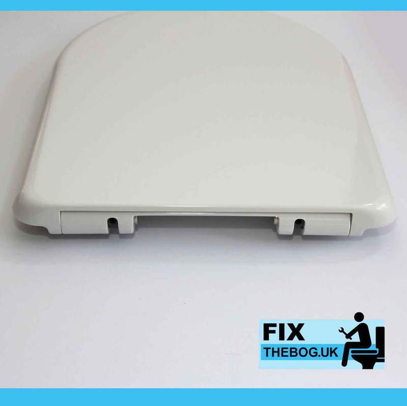 FixtheBog White Soft Close Luxury DuraPlas WC Toilet Seat DShape Top or Bottom Fix Chrome Hinges Heavy Duty DuraPlas FTB2803 5055639196179