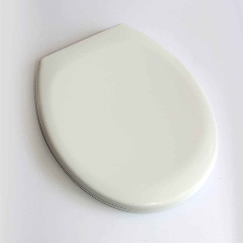 FixtheBog White Soft Close Luxury WC Toilet Seat DShape Top or Bottom Fix Chrome Hinges FTB2826 5055639196148
