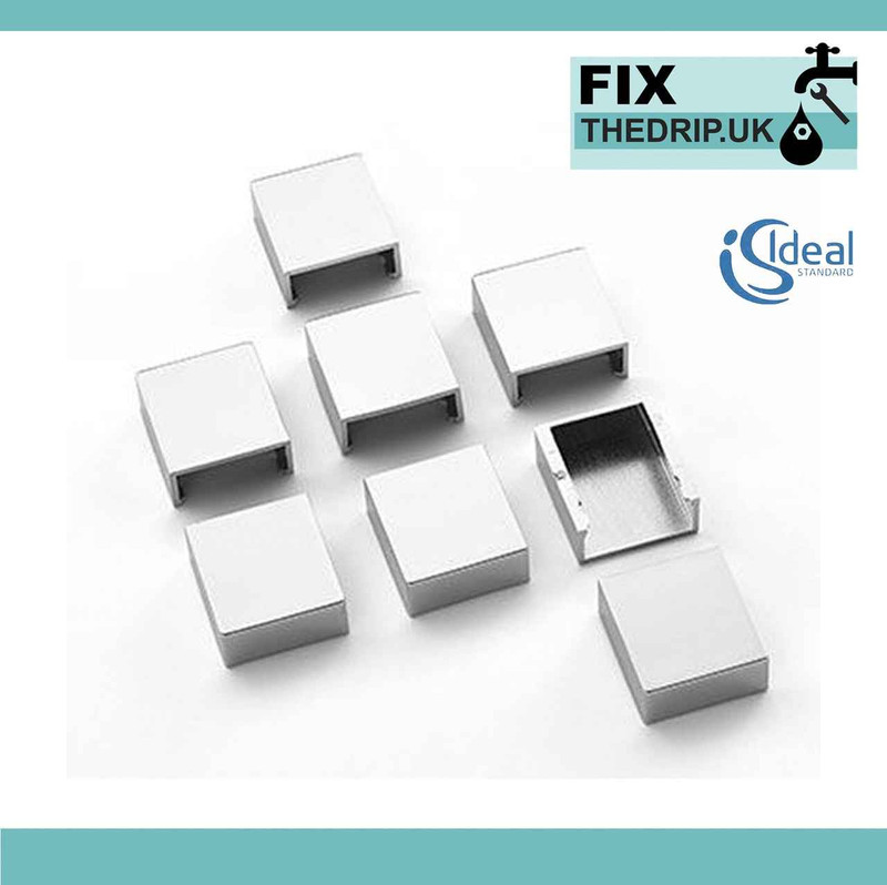 Ideal Standard T001099Eo Kubo Top Wheel Assembly Plastic Cover Caps 4 Pieces FTB4773 5055639188419