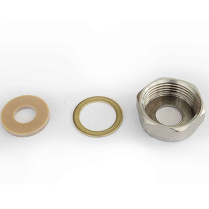 Ideal Standard S961130AA Capnut 1 BSP with brass and rubber - Chrome FTB4680 5055639187481 Ideal Standard S961130AA Capnut 1 BSP with brass and rubber - Chrome FTB4680 5055639187481