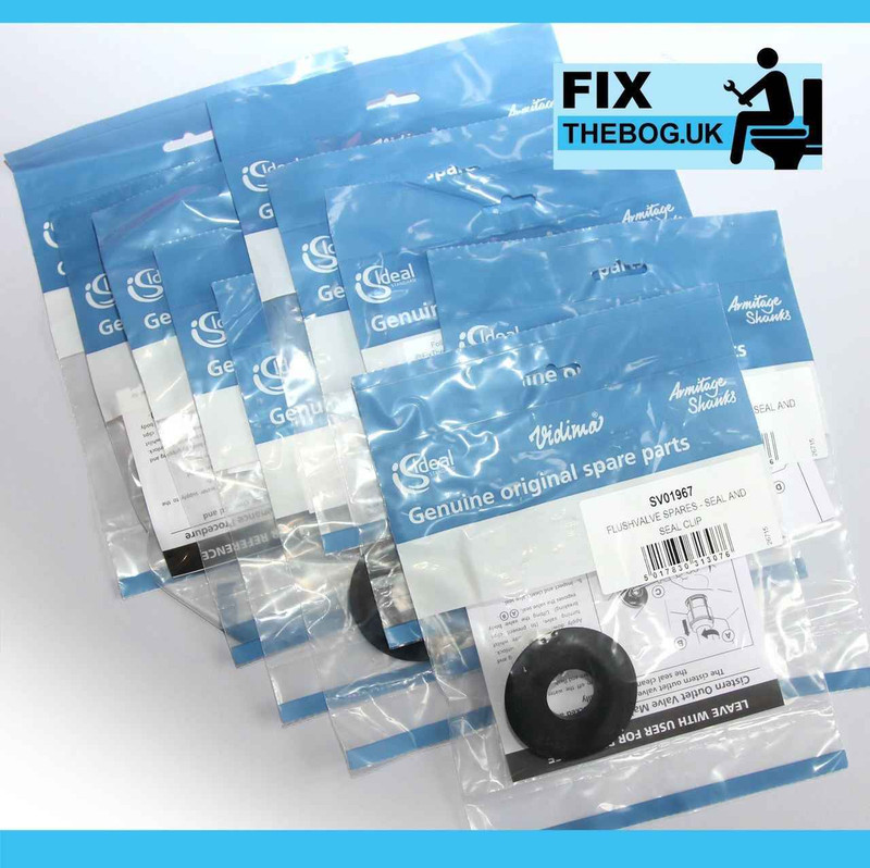 50 Packs Ideal Standard or Armitage SV01967 Flush Valve seal with clip FTB5505 5055639177178 50 Packs Ideal Standard or Armitage SV01967 Flush Valve seal with clip FTB5505 5055639177178