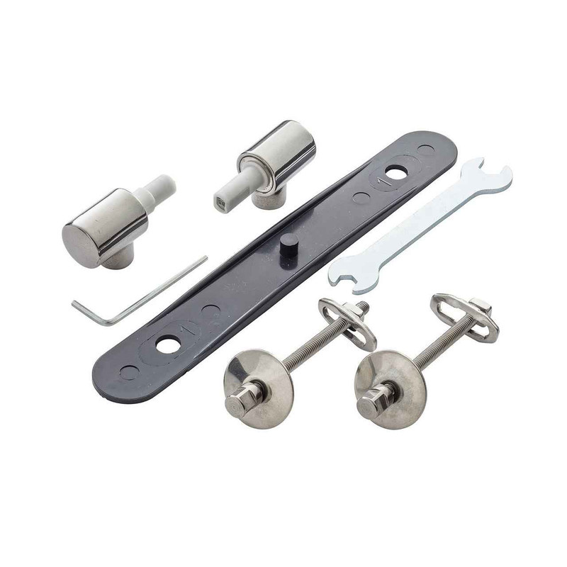 Ideal Standard K7313Aa Tonic Seat And Cover Hinge Kit Soft Close Pre 2010 Chrome Finish FTB11505 5055639159341