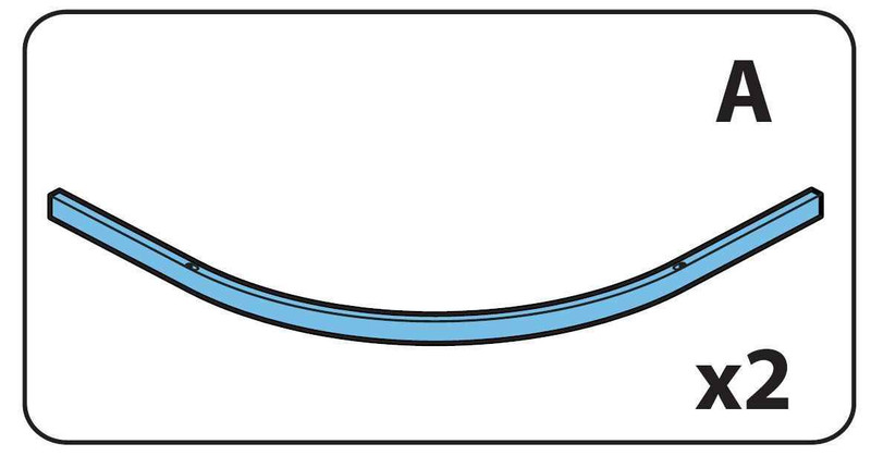 Ideal Standard Lv255Eo Kubo Quadrant Curved Profile Rail Set 800Mm Pair Bright Silver Finish FTB10325 4015413506069