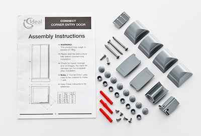 Ideal Standard Ee726752Ah Connect Corner Entry Moldings Pack Grey Finish FTB10552 8014140354987