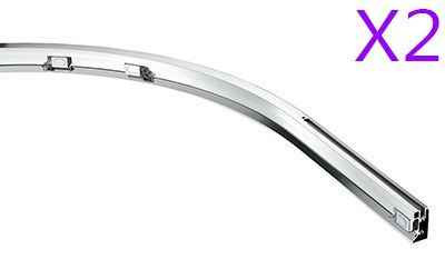 Ideal Standard Lv226V  Connect R90 Quadrant Curved Profile Rails Pair Top And Bottom Includes Door Stoppers FTB10986 4015413505543