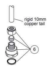 Armitage Shanks F960882Nu Pair Of Adaptors 10C To G1/2Fi FTB11273 5017830490654