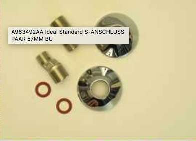 Ideal Standard A963492Aa S Bend Wall Connector Complete Chrome Finish FTB11511 5055639159402