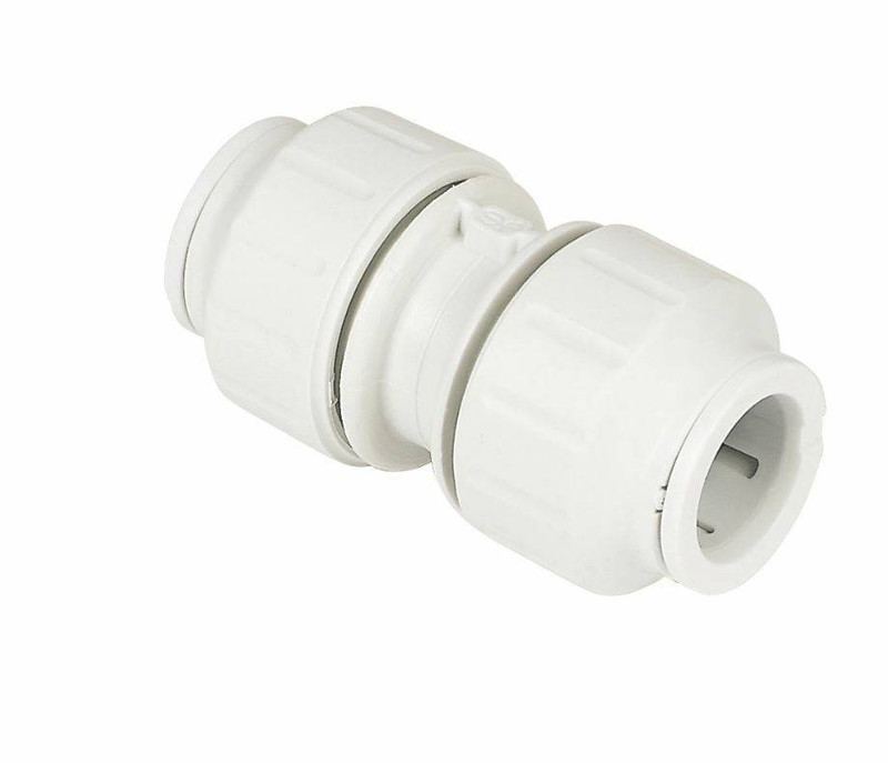 JG Speedfit Plastic Trade Pack 2 x Push-fit Equal Coupler 15mm FTB11689 5055639143852