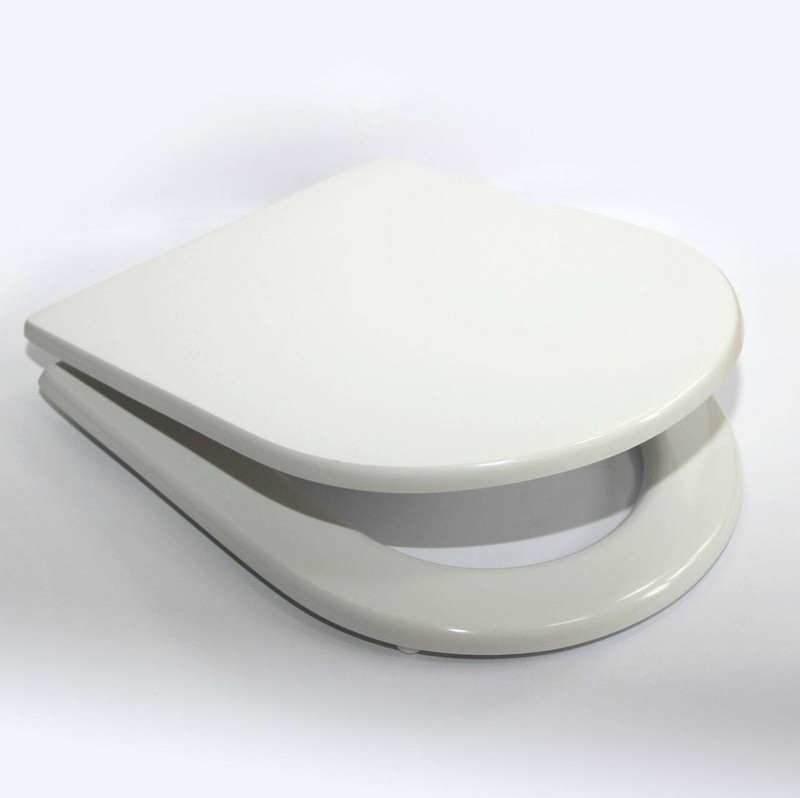 Villeroy and Boch Replica MAGNUM White Toilet Seat Chrome hinges with full fixing kit FTB2959 5055639143067