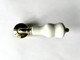 Traditional Curved Gold Cistern Lever with White Ceramic Handle FTB6247 5055639135543 Traditional Curved Gold Cistern Lever with White Ceramic Handle FTB6247 5055639135543