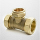 (CT3528) Brass Compression Tee 35mm x 35mm x 28mm FTB1490 