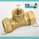 (CTFI2212) Tee 22mm x 22mm x 1/2 inch Female Brass Compression FTB276 5055639141384
