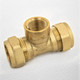 (CTFI2212) Tee 22mm x 22mm x 1/2 inch Female Brass Compression FTB276 5055639141384