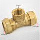 (CTFI2212) Tee 22mm x 22mm x 1/2 inch Female Brass Compression FTB276 5055639141384