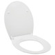 Wirquin Everest white seat & cover with top fix, stainless steel, slow close, quick release hinge 20120729 FTB13629 5017134149234