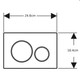 Geberit Sigma20 Dual Flush Plate in Black 115.882.DW.1 FTB13483 4025410759702 Geberit Sigma20 Dual Flush Plate in Black 115.882.DW.1 FTB13483 4025410759702