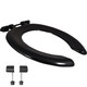 Wirquin CRESCENT ADULT Seat only with colour matched plastic hinge - Black SCR51BL FTB13660 5012158655846