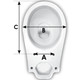 Wirquin Sonata White Toilet Seat & Cover – Bottom Fix Stainless Steel Hinges (SSO12WH) | Universal Fit | FixTheBog FTB13794 5012158669409