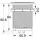 Wirquin Pneumatic Kara Dual Flush Button – Gun Metal (50120767) FTB13813 5017134149616 Wirquin Pneumatic Kara Dual Flush Button – Gun Metal (50120767) FTB13813 5017134149616