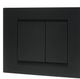 Wirquin ESSENTIAL Dual Flush Plate – Black Touch (55722889) Wirquin ESSENTIAL Dual Flush Plate – Black Touch (55722889)